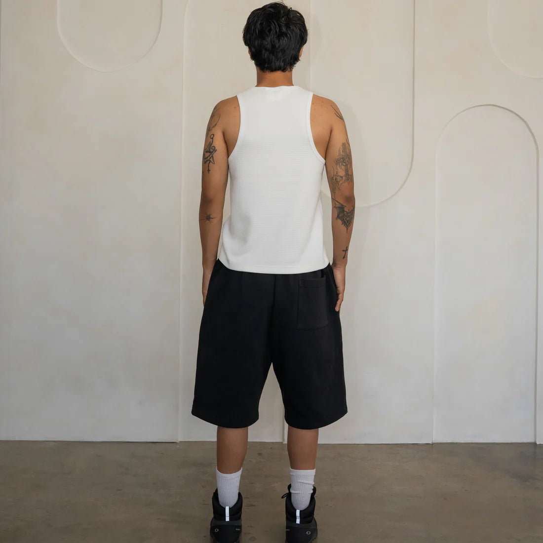 LucidBlanks Black Baggy Sweatshorts