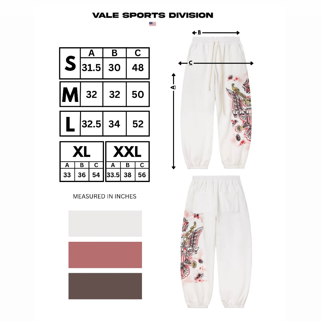 Vale White Flag Sweatpants