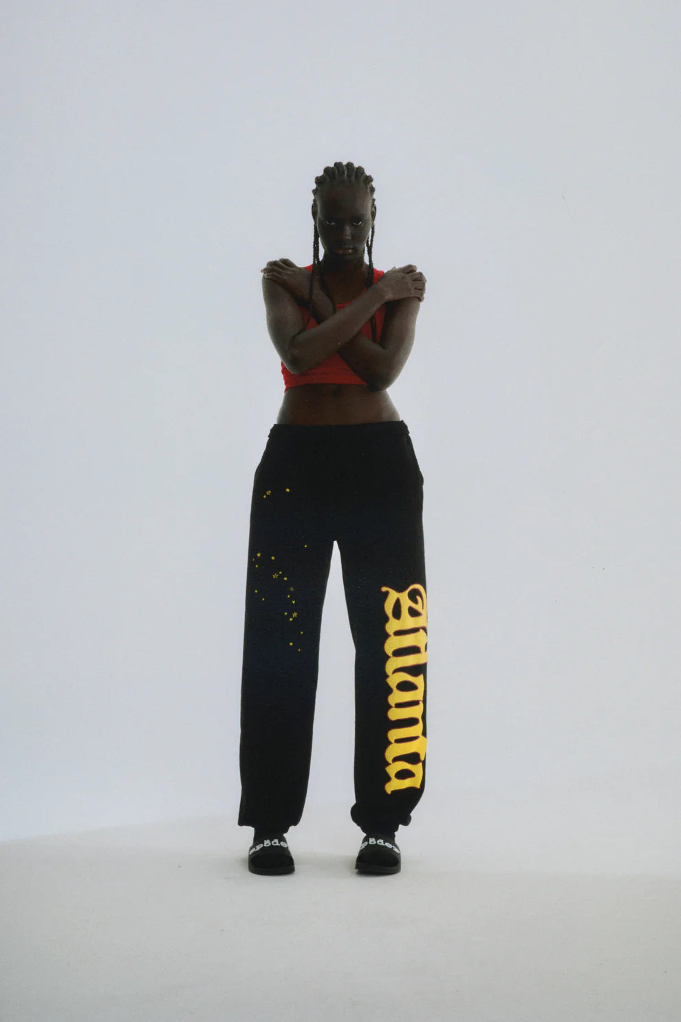 Sp5der Black Atlanta Sweatpants