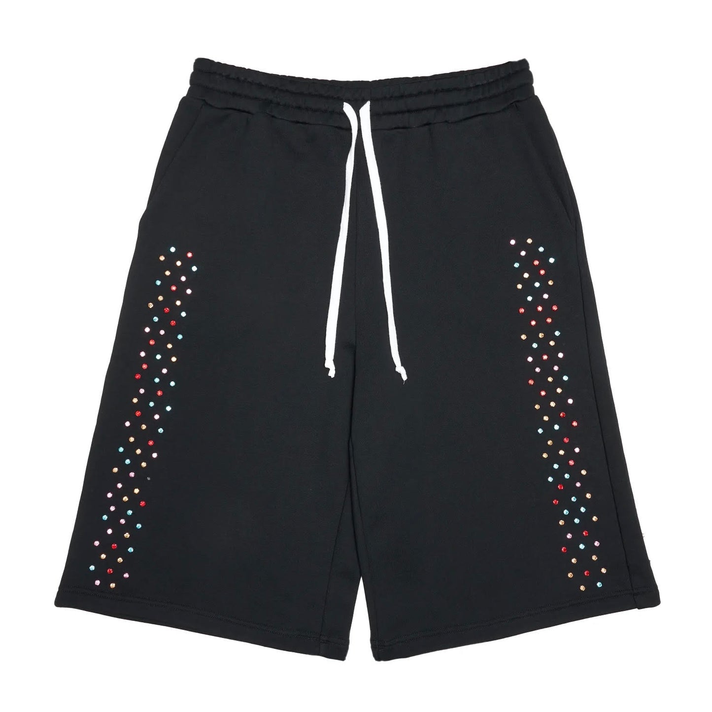 AZVA Black Crystal Cactus Shorts