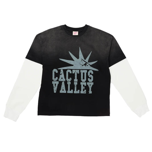 AZVA Vintage Black Oreo Double Layer Long Sleeve