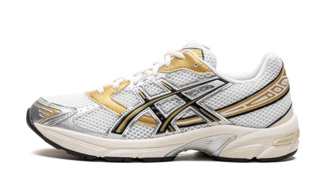 Asics Gel-1130 White Black Gold Side