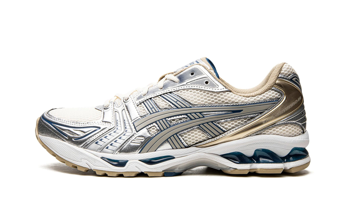 Asics Kayano 14 Cream Pure Silver Champagne Side