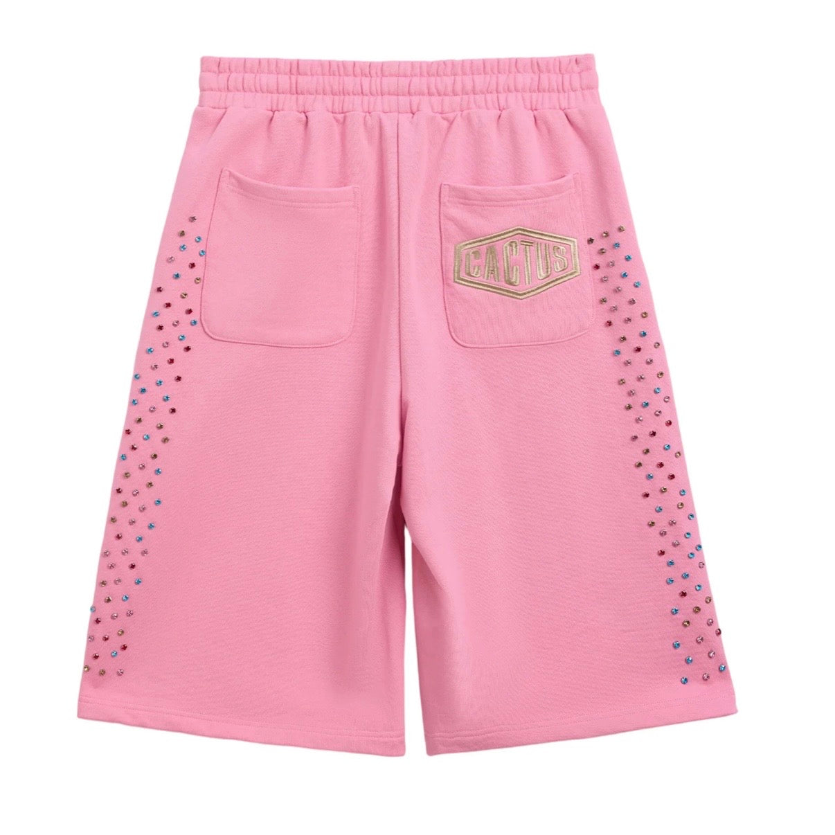 AZVA Pink Crystal Cactus Shorts
