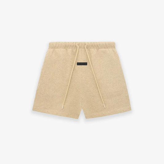 Fear of God Essentials Gold Heather Shorts Front View