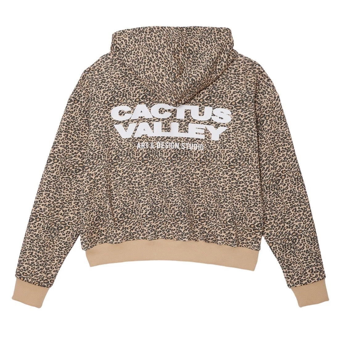 AZVA Leopard Art Zip Hoodie