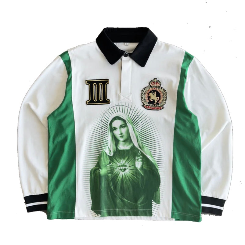 Bravest Studios Green Mary Polo Long Sleeve