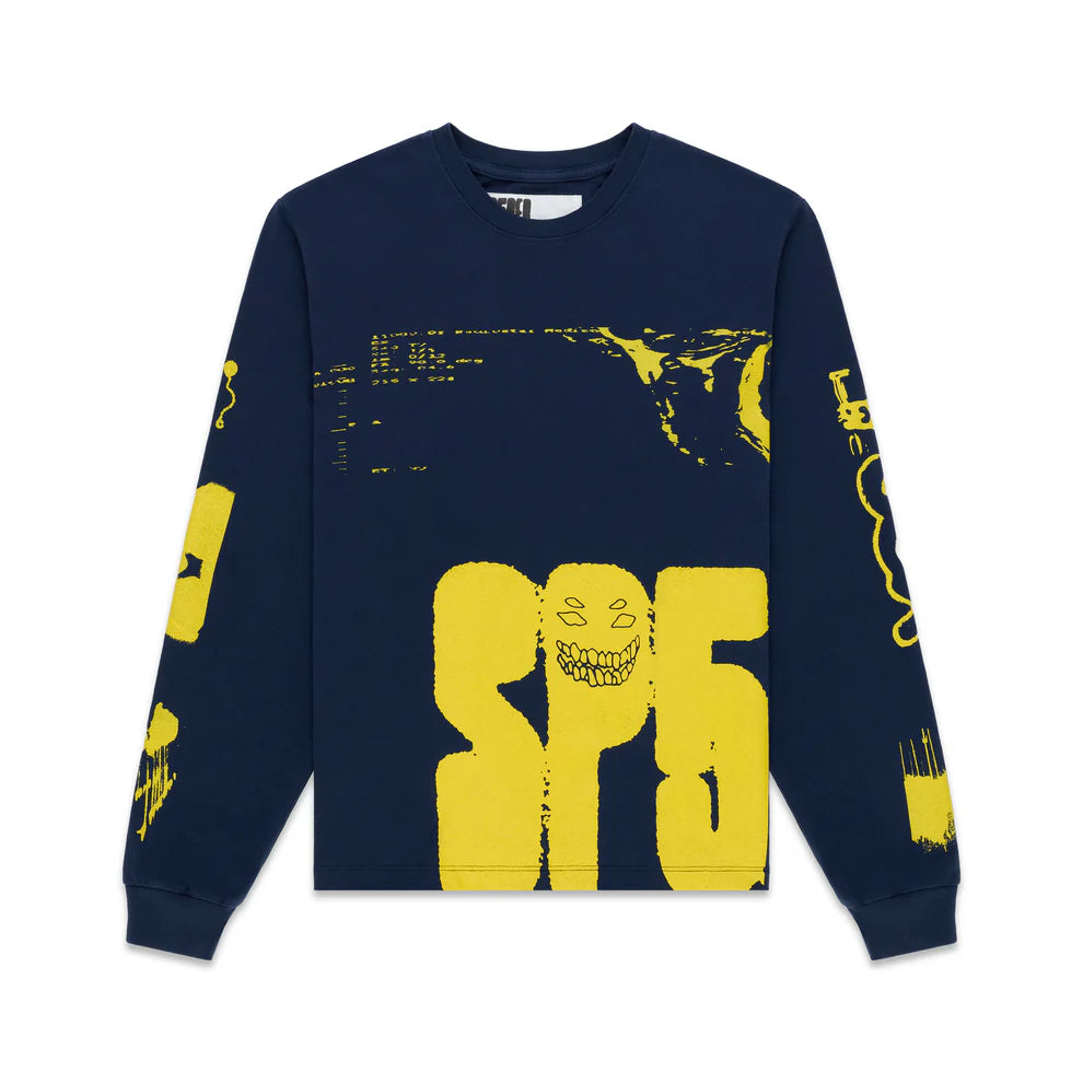 Sp5der Navy X-Ray Long Sleeve