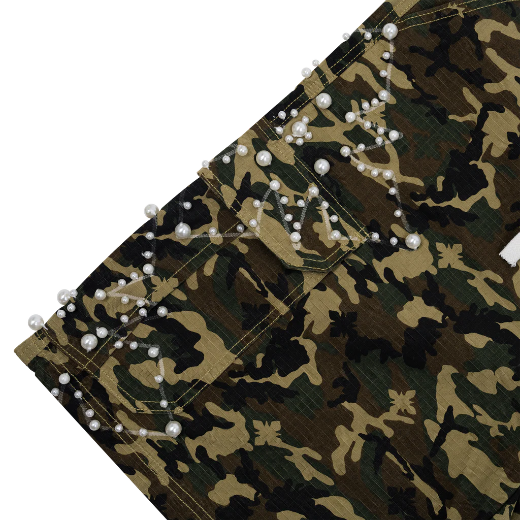We Are Righteous Brown Camo Pearl Cargo Shorts