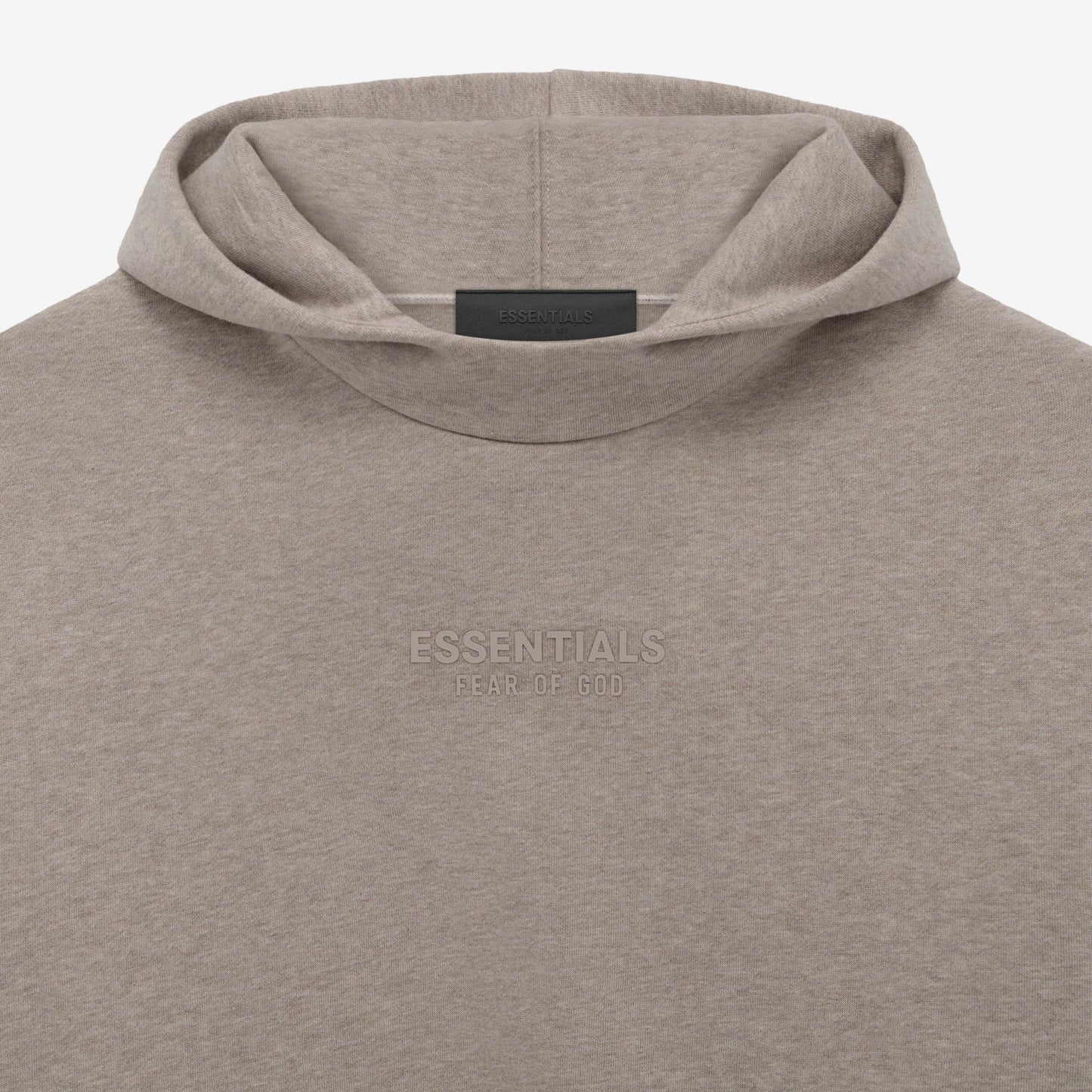 Fear of God Essentials Core Heather Hoodie Close View