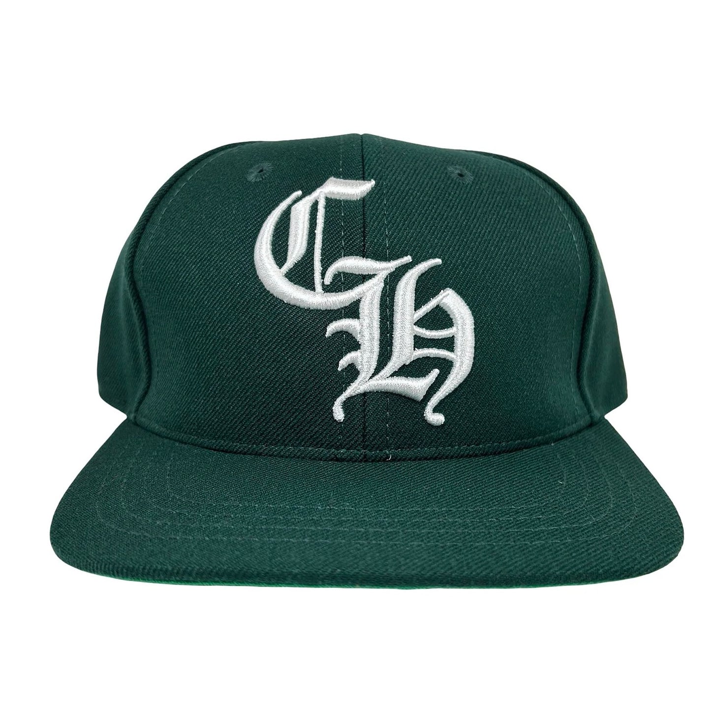 Chrome Hearts Green White 6 Panel Snapback Hat