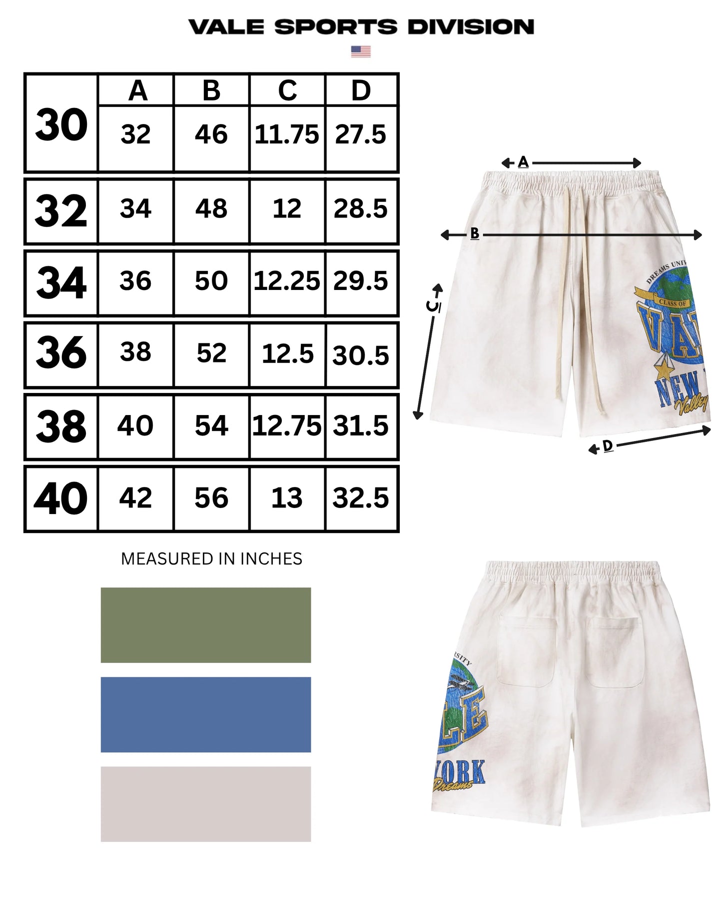 Vale White Uni Shorts In Store Exclusive