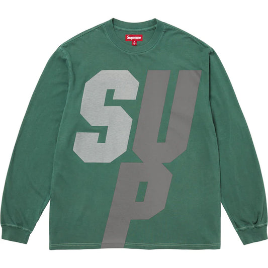 Supreme Green Reflective Long Sleeve