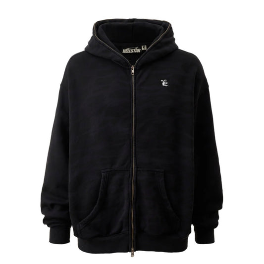 Hellstar Overdyed Cheetah Zip Hoodie