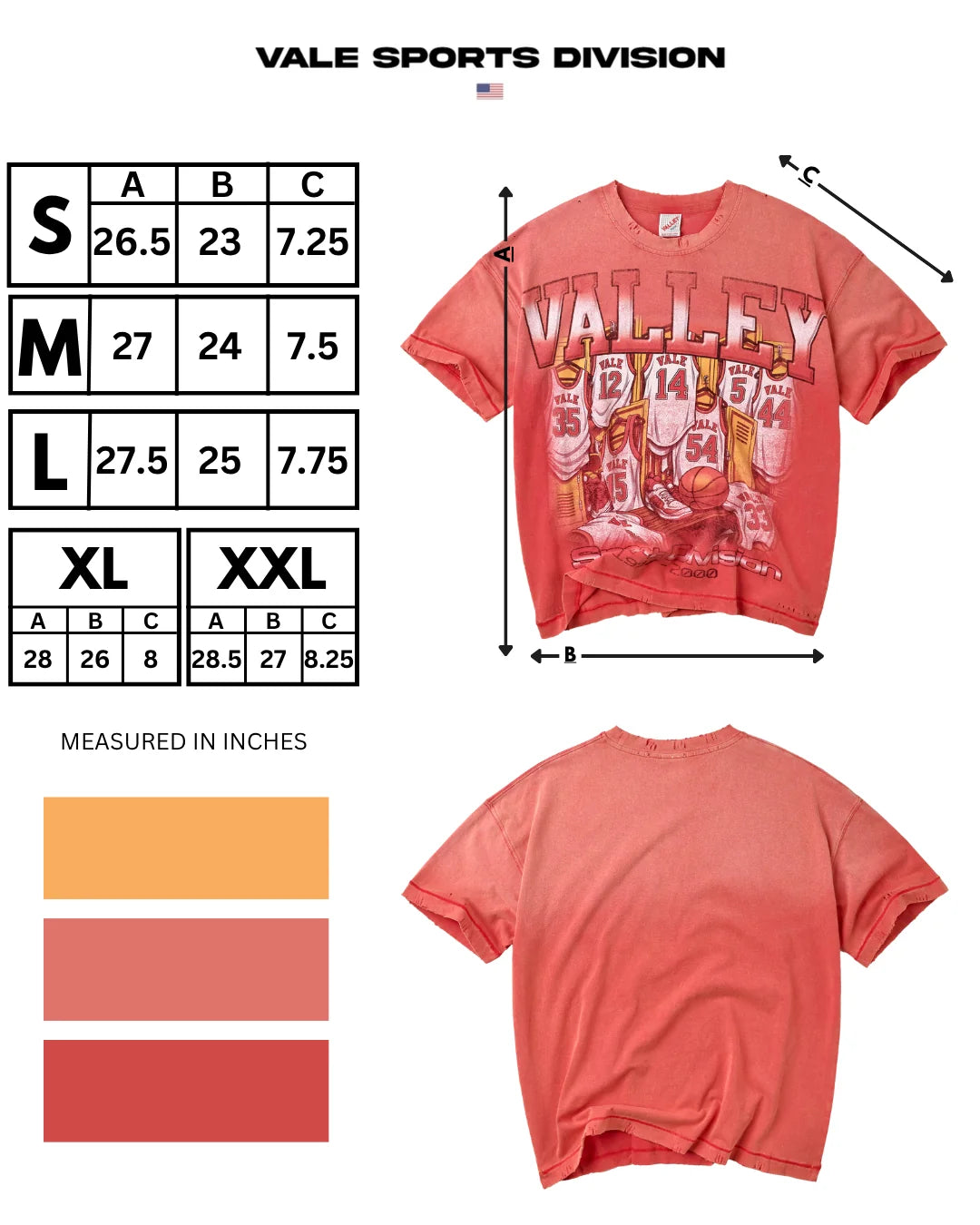 Vale Red Bleachers T-Shirt