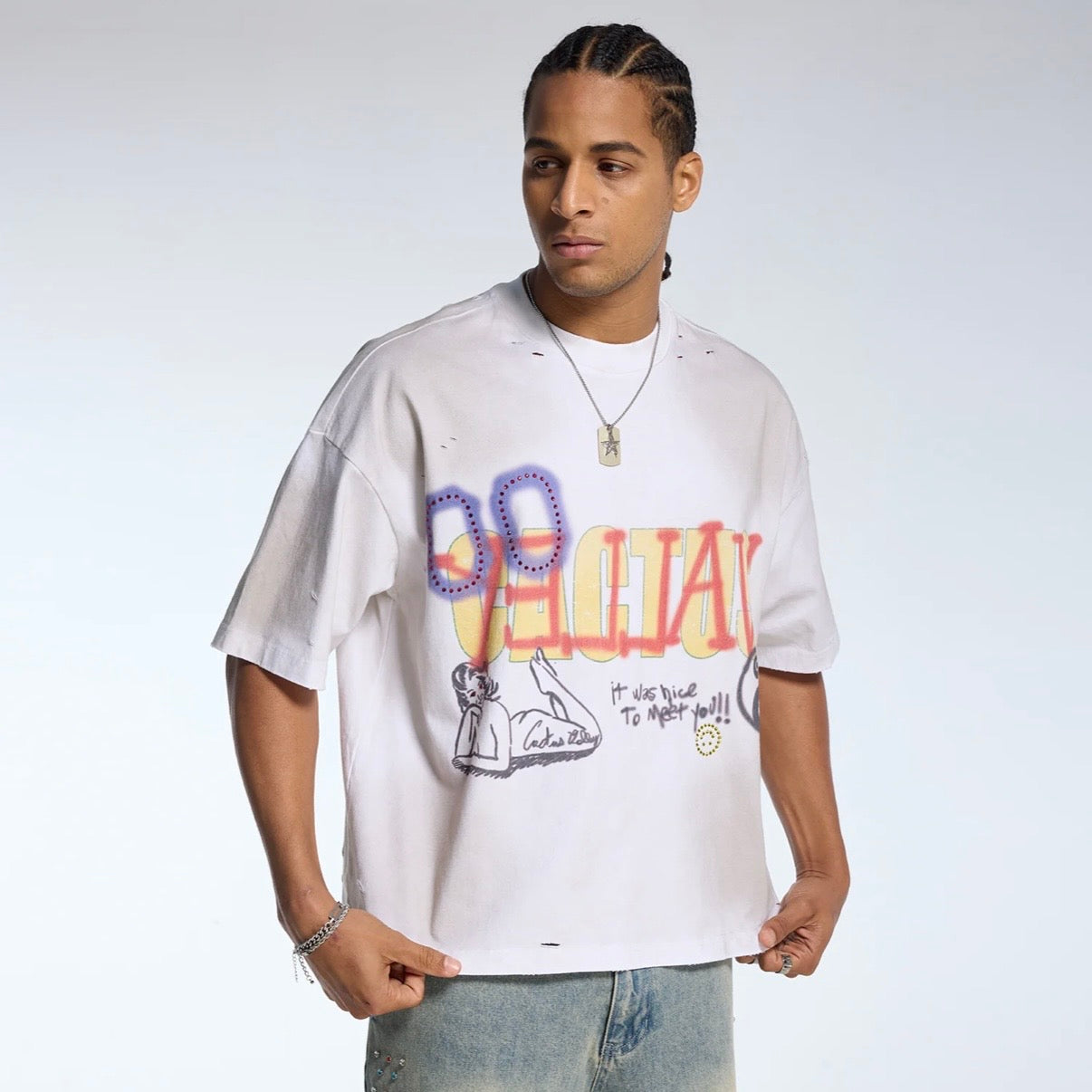 AZVA Catcus Graffiti T-Shirt