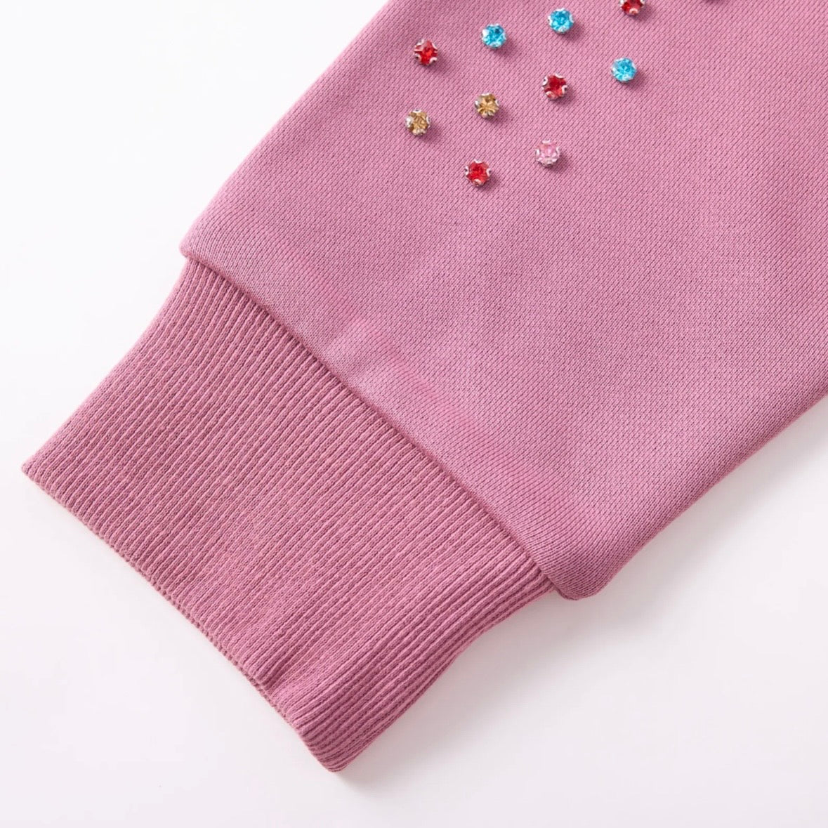 AZVA Raspberry Crystal Cactus Zip Hoodie