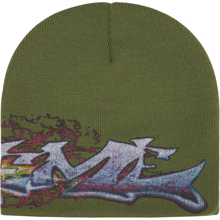 Supreme Olive Tag Beanie