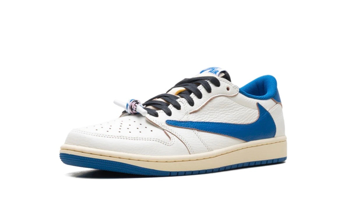 Travis Scott Jordan 1 Low Fragment Sail Military Blue