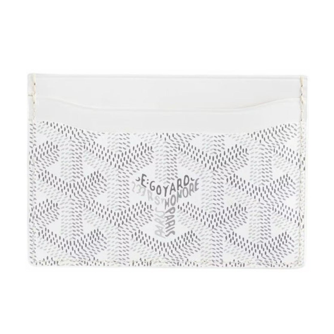 Goyard White Saint Sulpice Card Holder