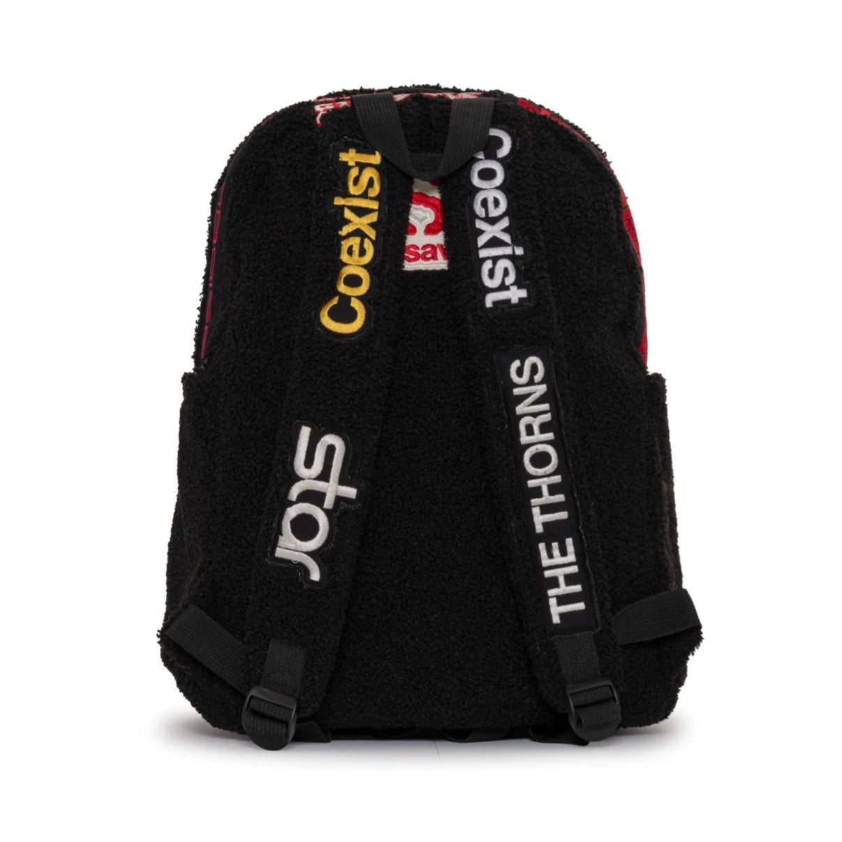 Hellstar Black Sherpa Patchwork Backpack