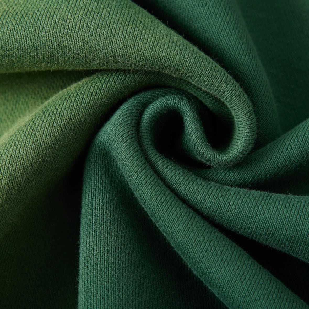 AZVA Green Hidden Crystal Zip Hoodie