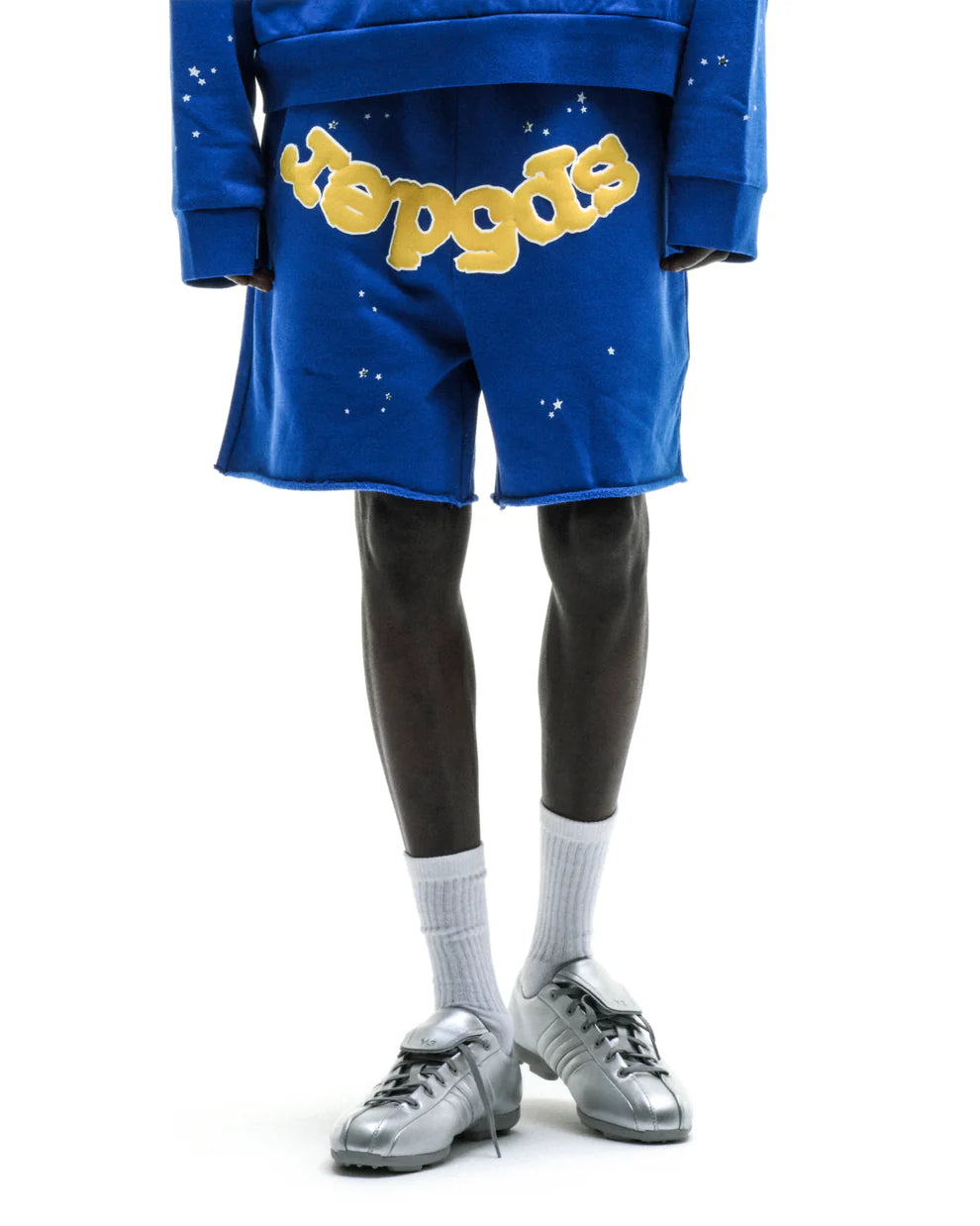 Sp5der Blue OG Logo Sweatshorts