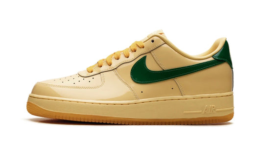 Nike Air Force 1 Patent Leather Topaz Gold Pine Green