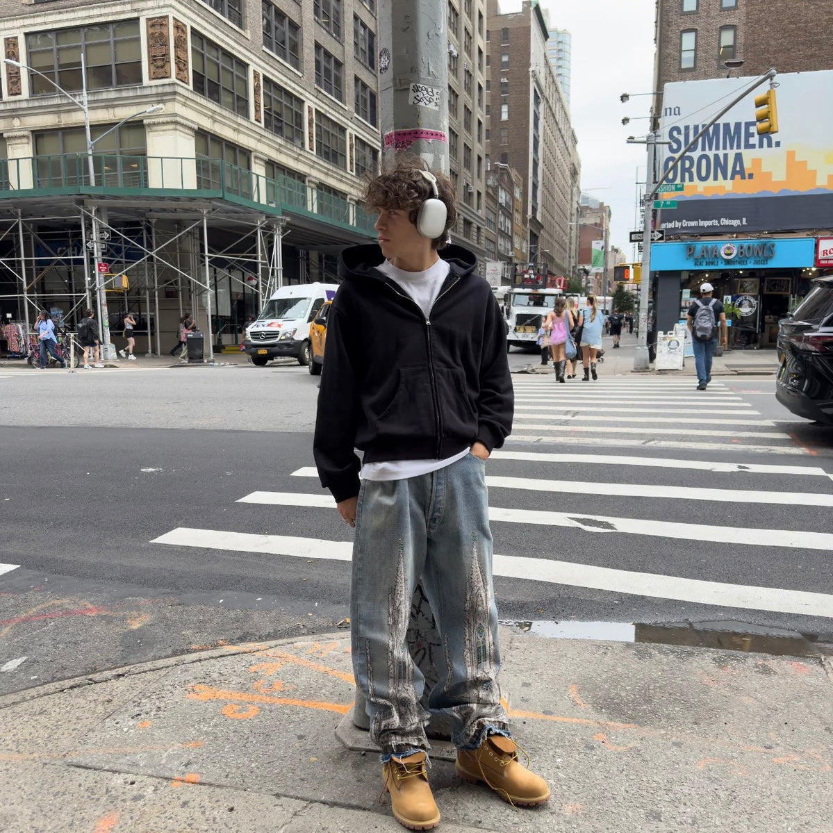 Bravest Studios Blue Cathedral Denim Pants