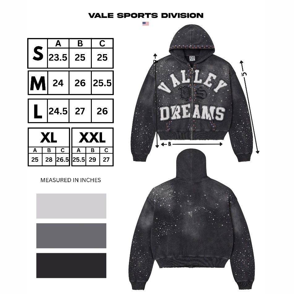 Vale Classico Zip Hoodie