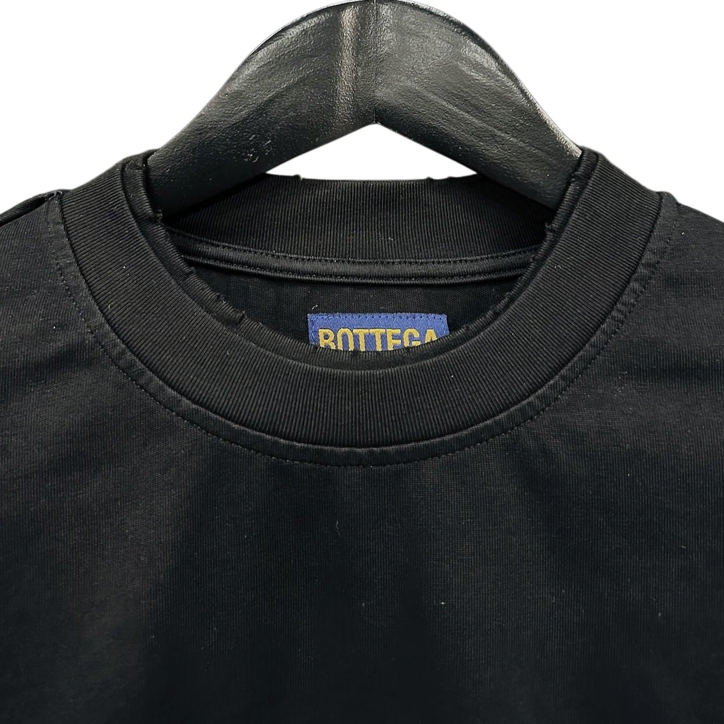 Bottega Desires Black War Long Sleeve Shirt Collar