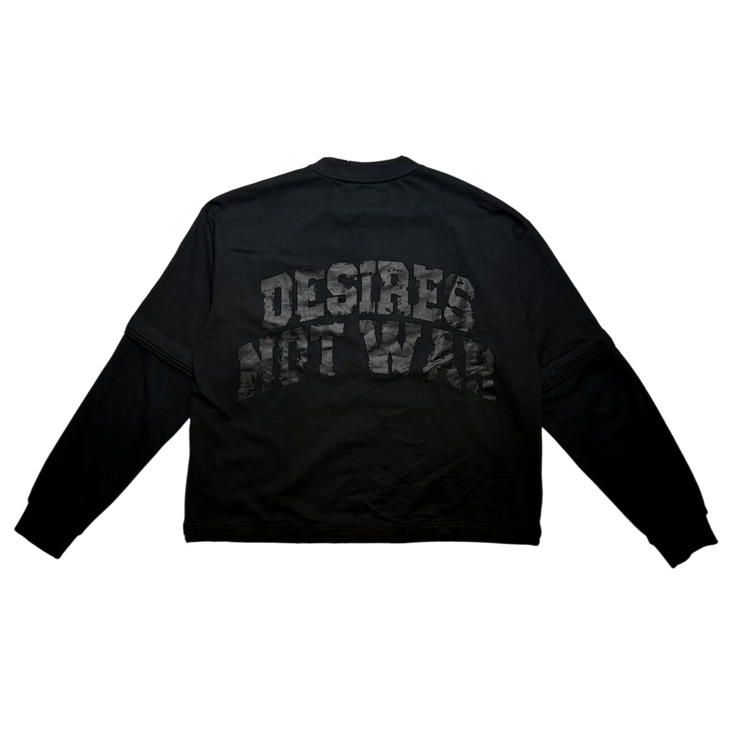 Bottega Desires Black War Long Sleeve Shirt Back