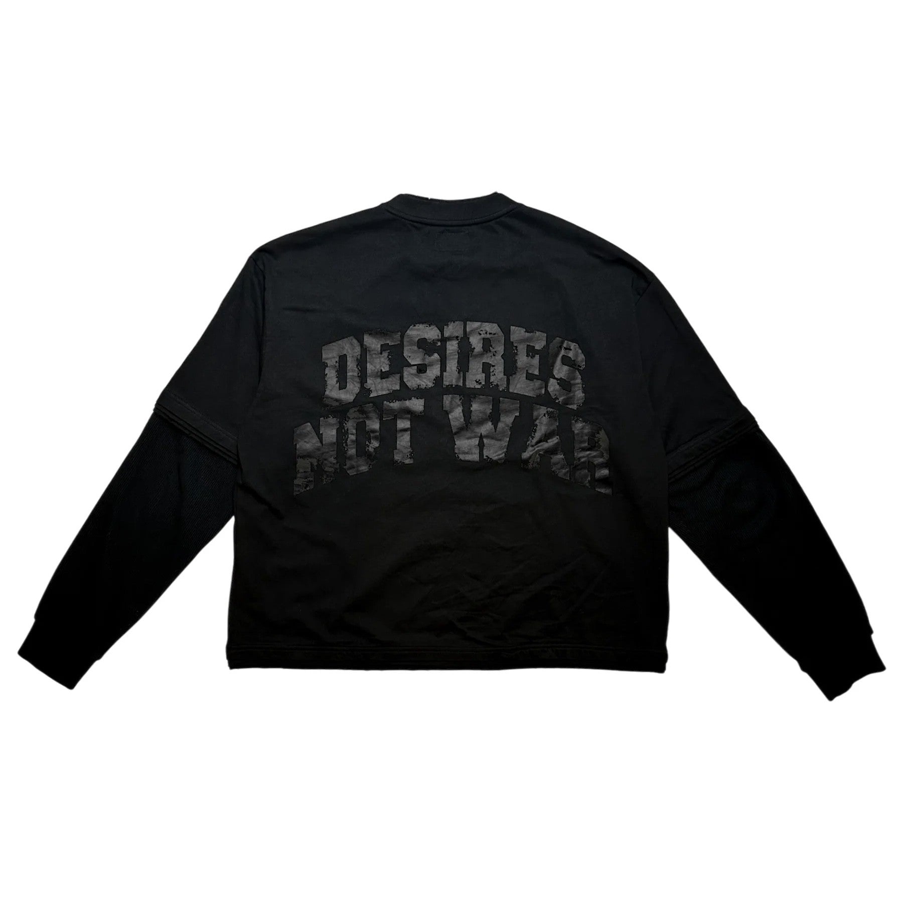 Bottega Desires Black War Long Sleeve Shirt Back