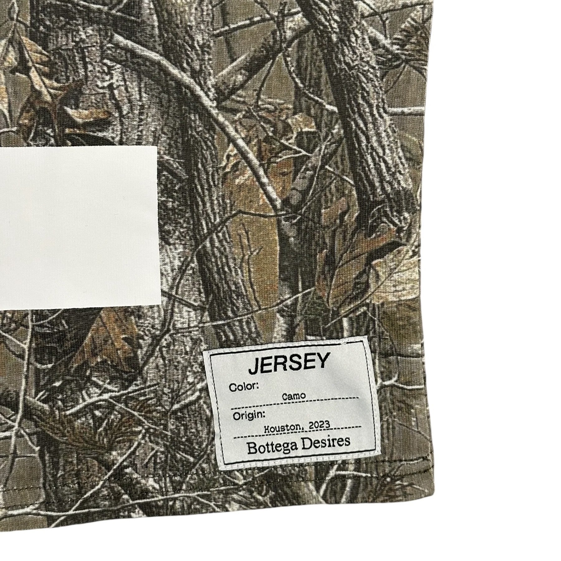 Bottega Desires Camo Long Sleeve Tag