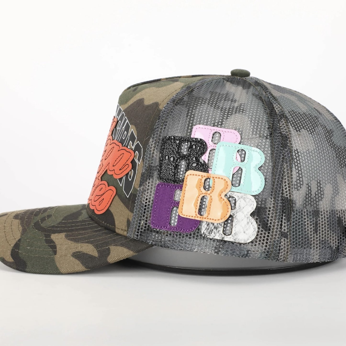 Bottega Desires Camo Trucker Hat Left Side