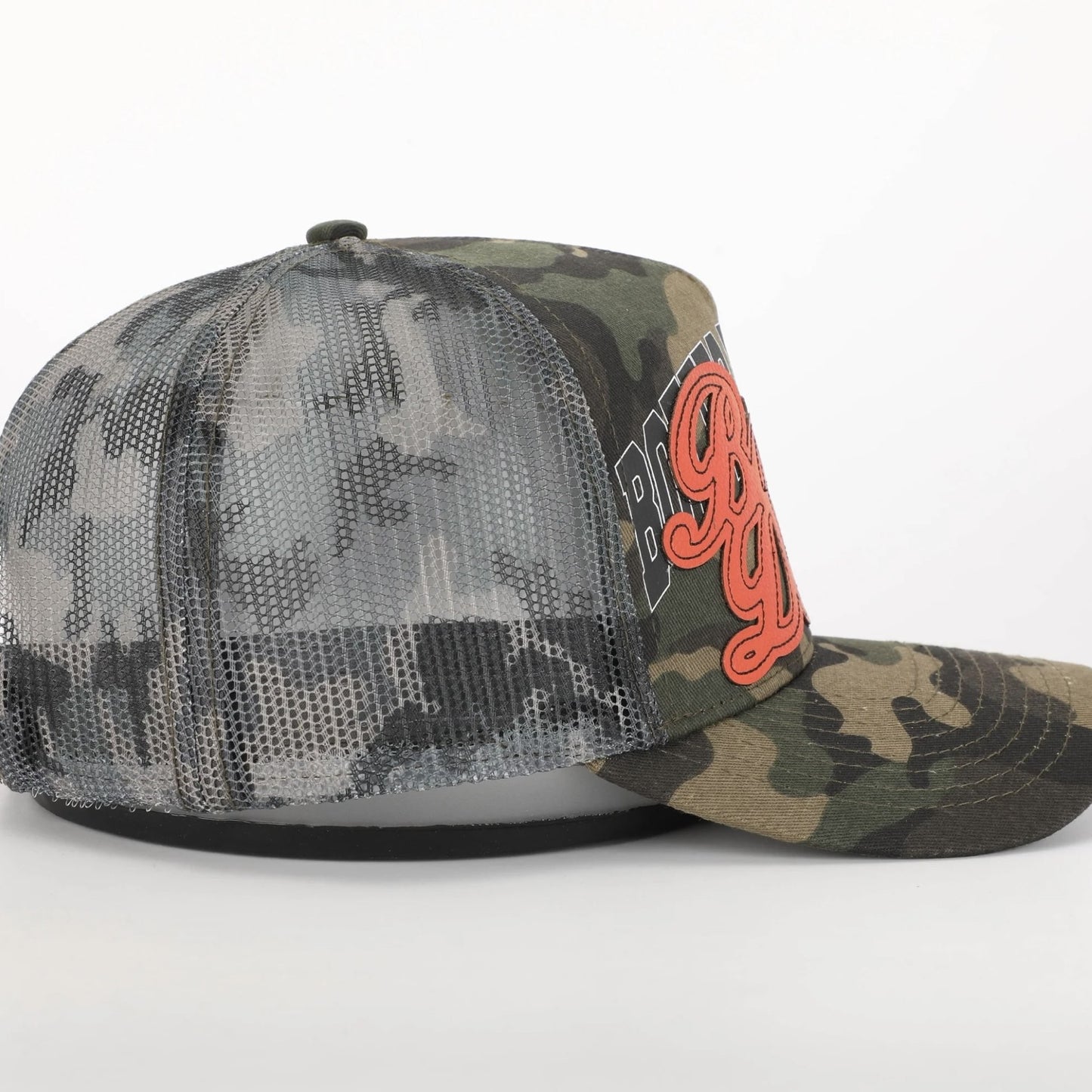 Bottega Desires Camo Trucker Hat Right Side