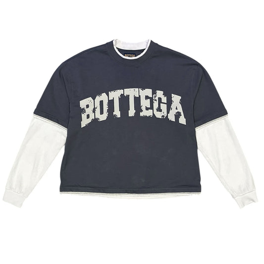 Bottega Desires Navy War Long Sleeve Front