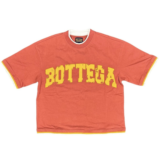 Bottega Desires Red Yellow War T-Shirt Front