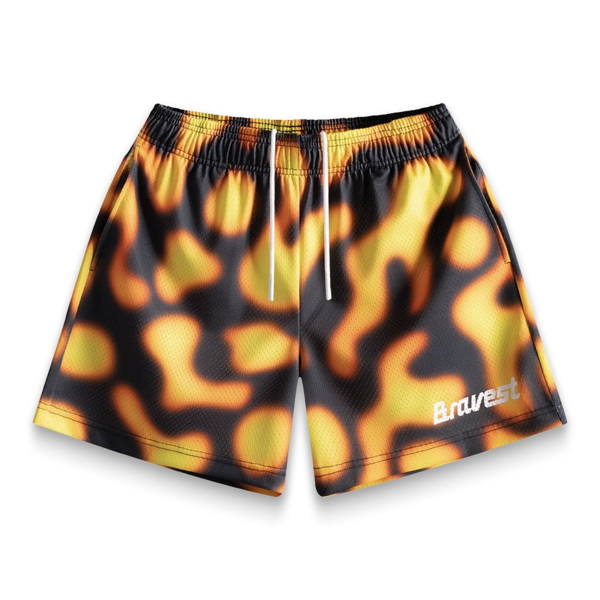 Bravest Studios Black Magma Shorts Front