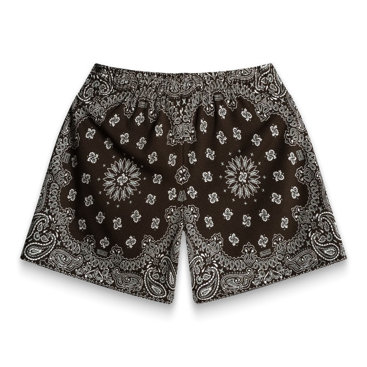 Bravest Studios Brown Paisley V2 Shorts Back