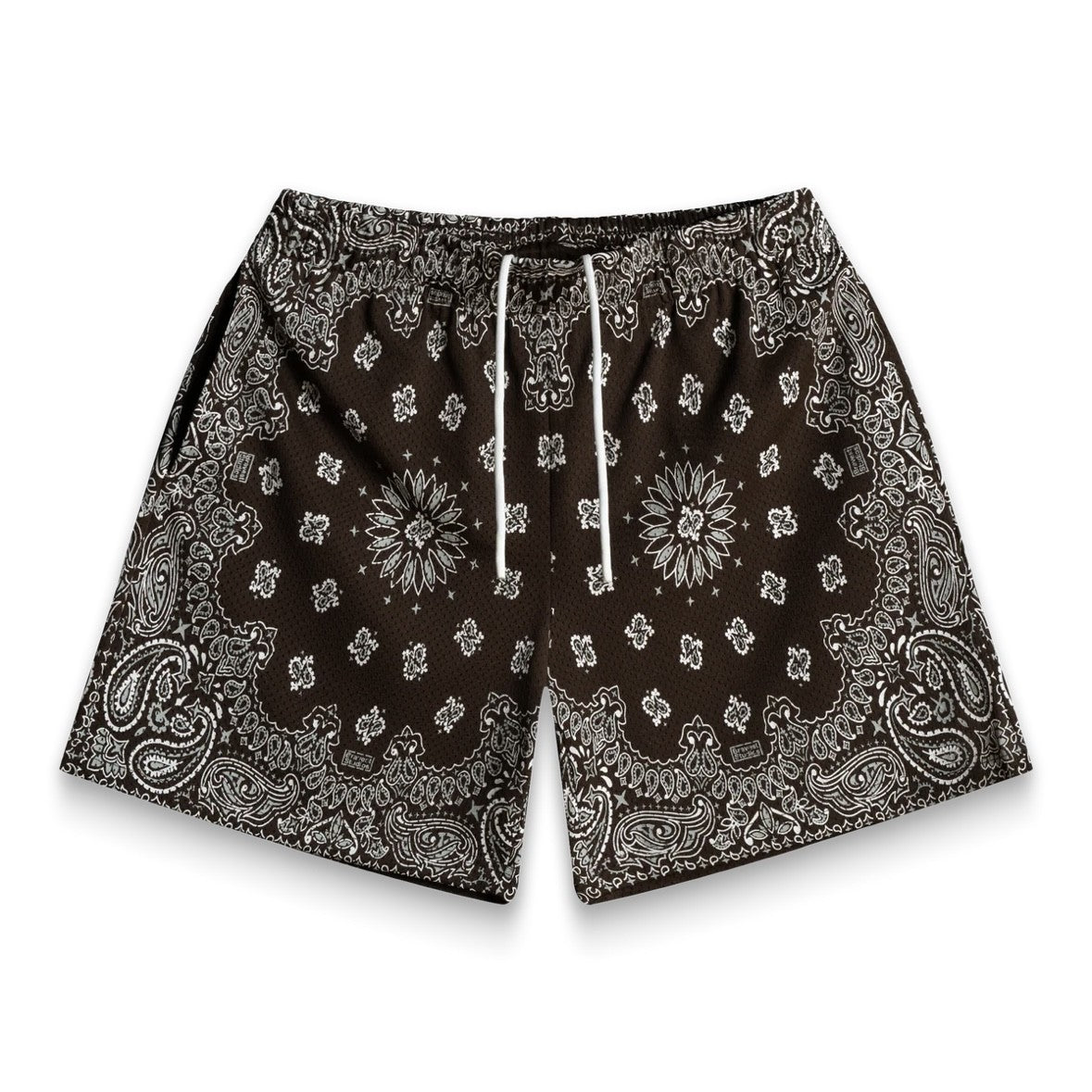 Bravest Studios Brown Paisley V2 Shorts Front