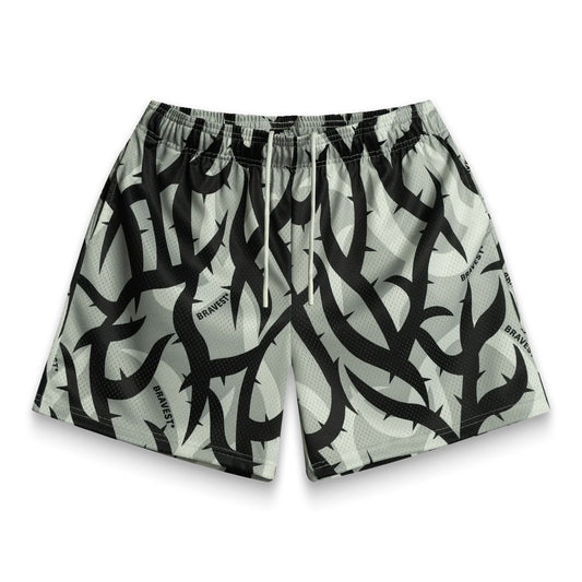 Bravest Studios Grey Thorn Shorts