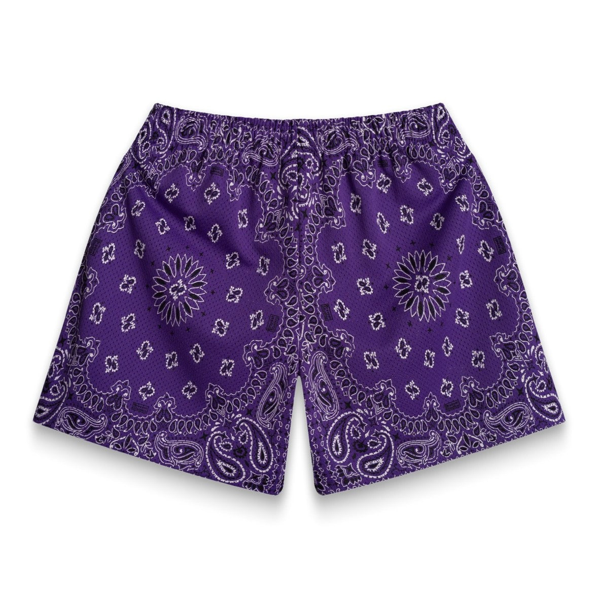 Bravest Studios Purple Paisley V2 Shorts Back