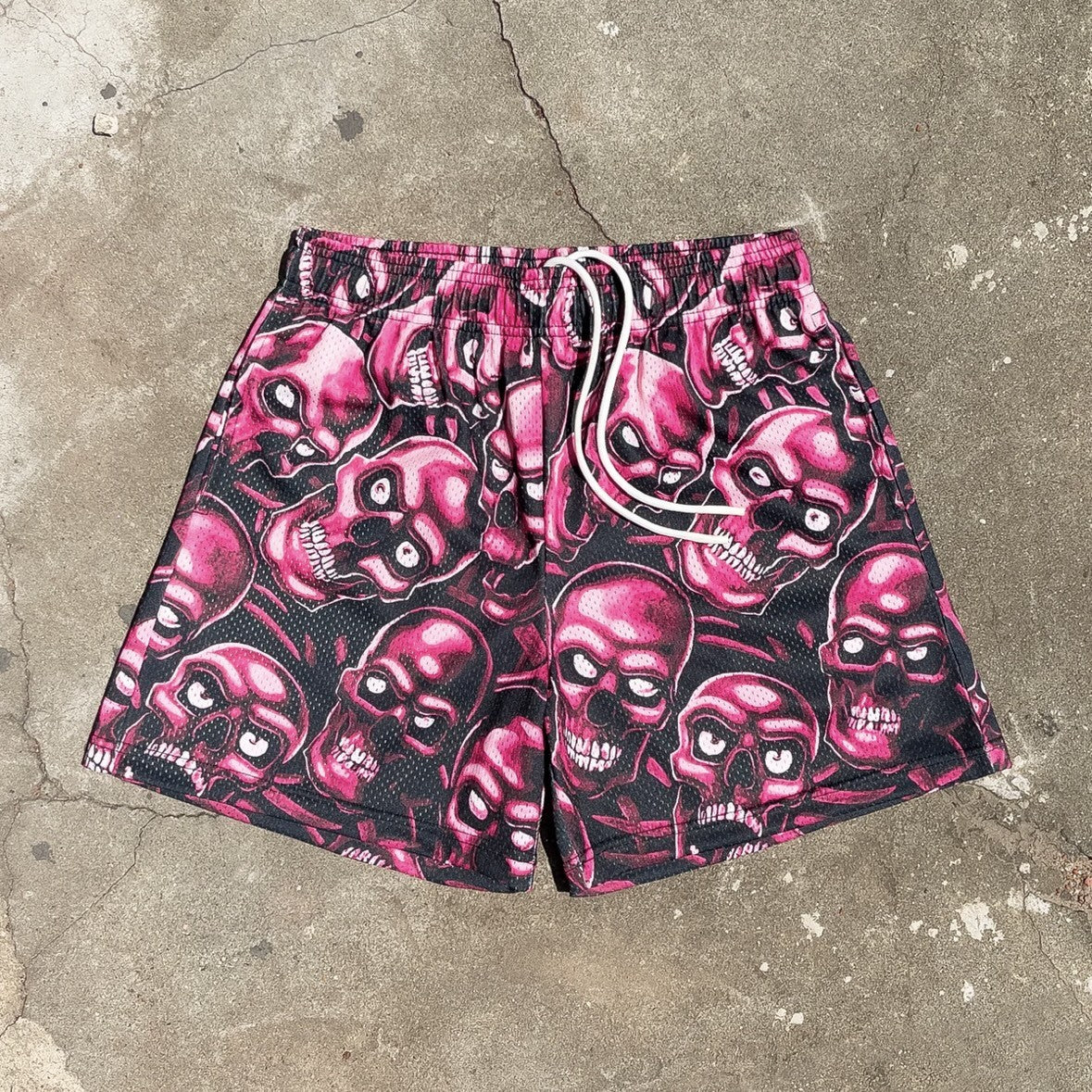 Bravest Studios Red Skully Shorts