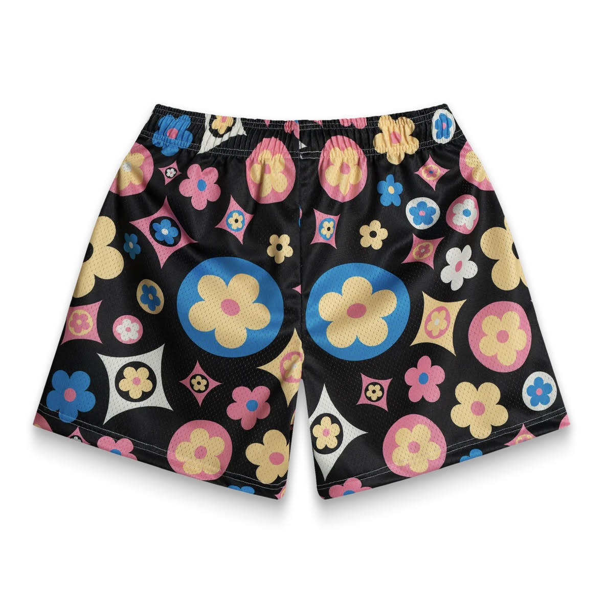 Bravest Studios Black Multi Flower Shorts
