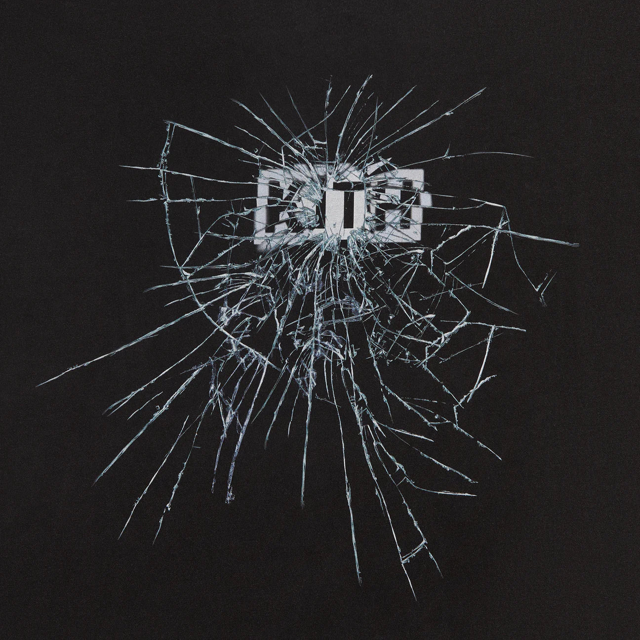 Kith Black Shatter Vintage T-Shirt Close View