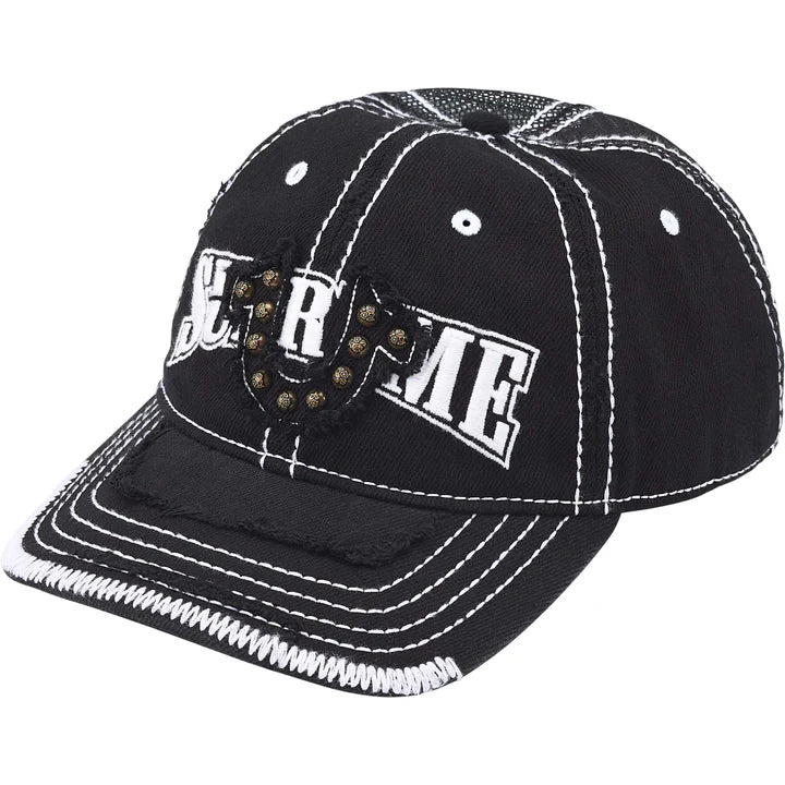 Supreme True Religion Black Mesh Back 6-Panel Hat
