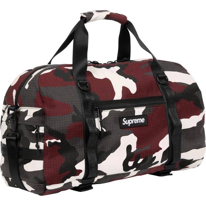 Supreme Red Camo Duffle Bag SS26