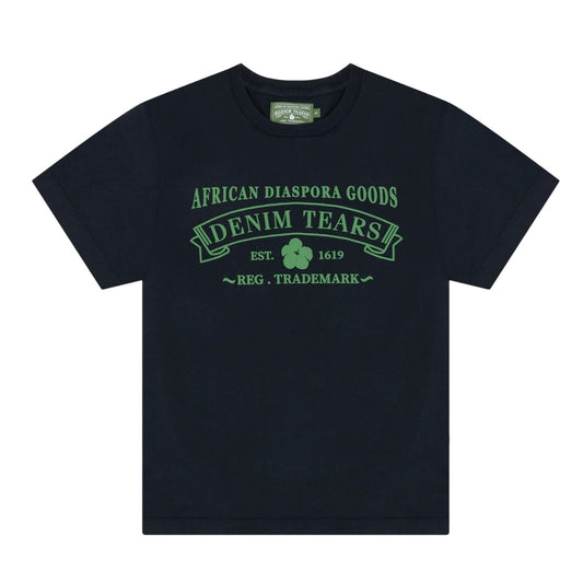 Denim Tears Black Green ADG T-Shirt Front