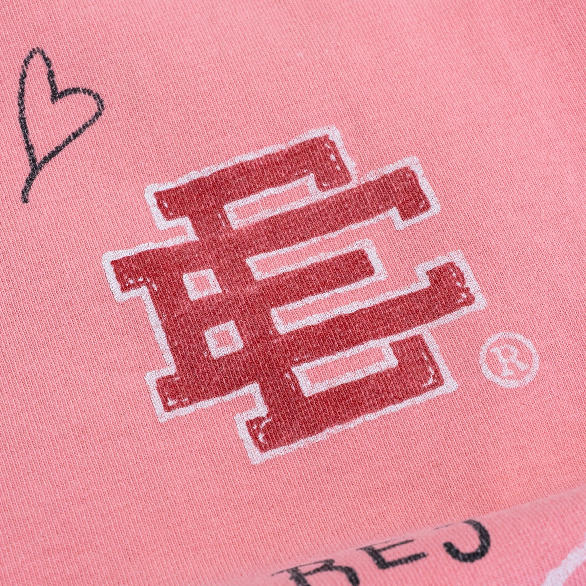 Eric Emanuel Pink Tattoo Cutoff Shorts